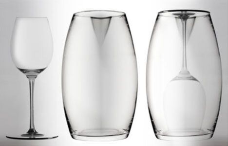 Custom wine glasses introvert