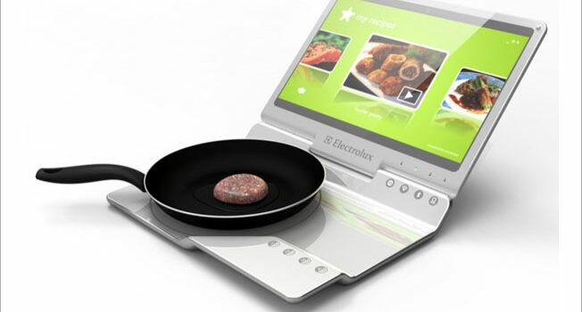 laptop kitchen