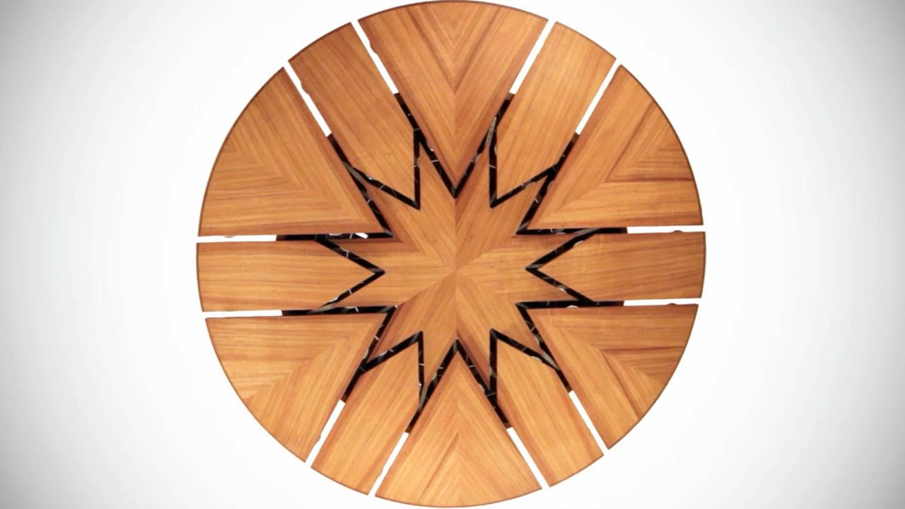 Spinning store leaf table