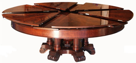 High Tech Dining Table Rotates, Round Spinning Dining Table