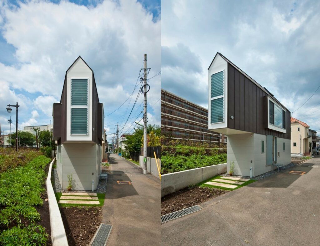 skinny house in japan front end