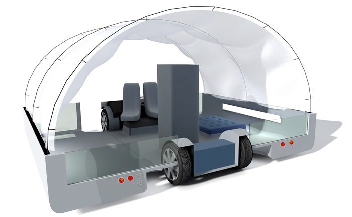 Futuristic Truck Bob by Maynard Architects mobile living