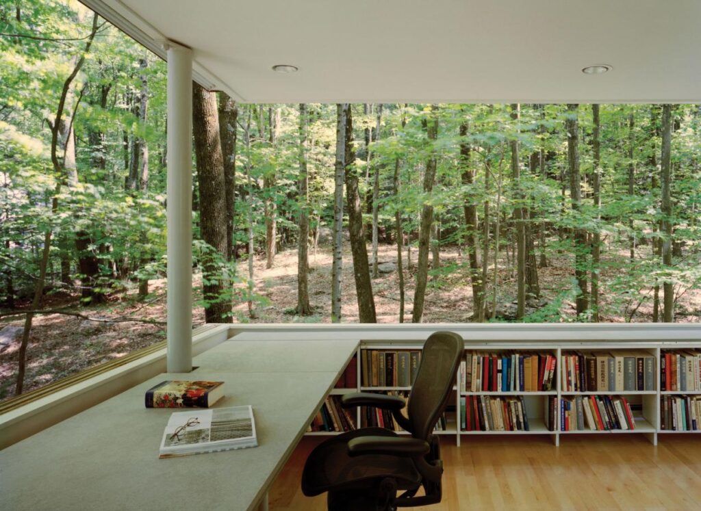 Gluck Scholars Library in a forest
