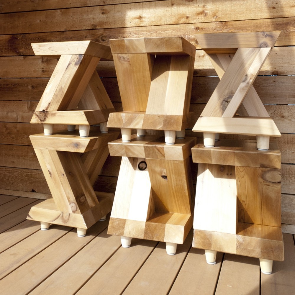Sustainable Cabin Texas Tech stools