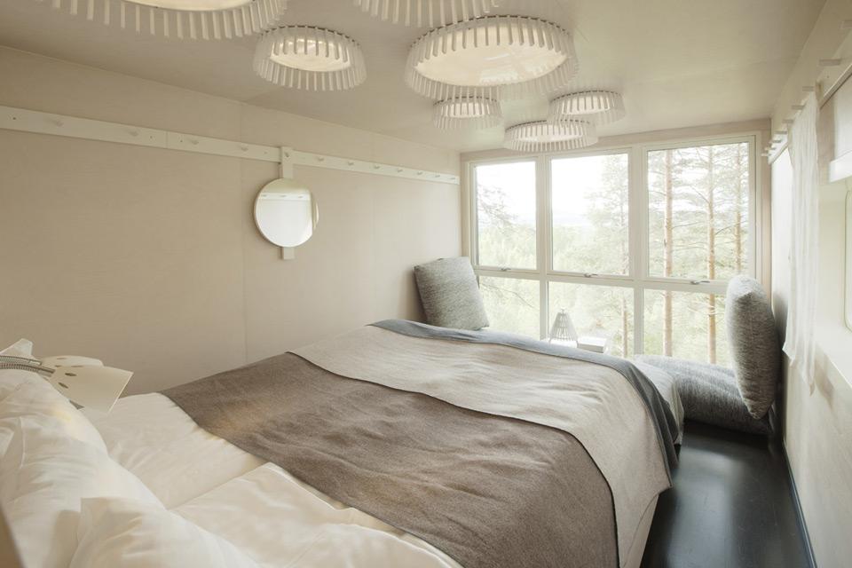 The Cabin Treehotel Sweden bedroom