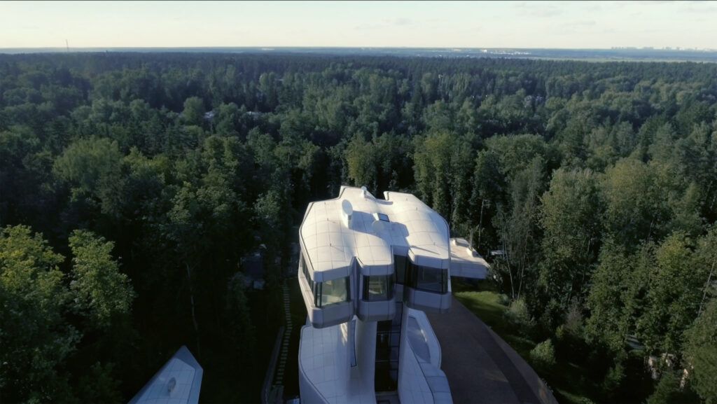 Zaha Hadid Capital Hill Residence Moscow above the trees