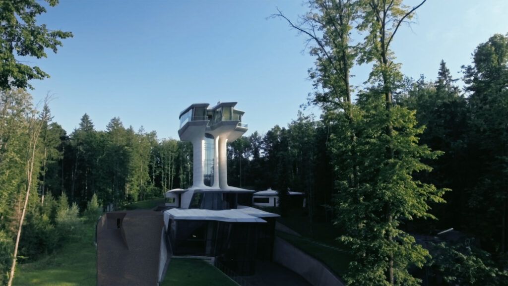 Zaha Hadid Capital Hill Residence Moscow in the forest