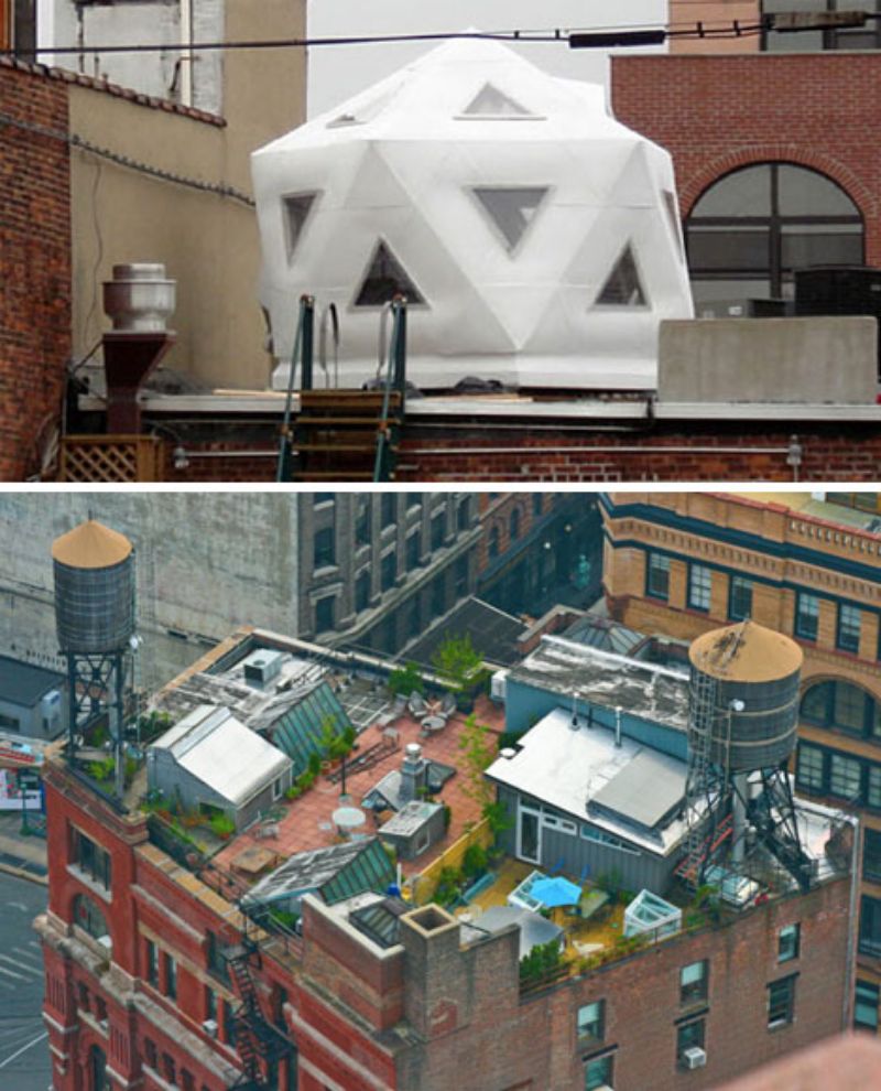 new york city rooftop homes geodesic
