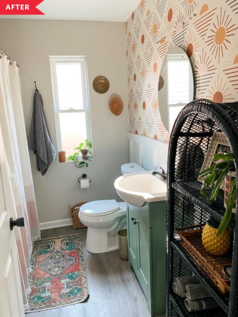 Apartment Therapy After Bathroom Colorful