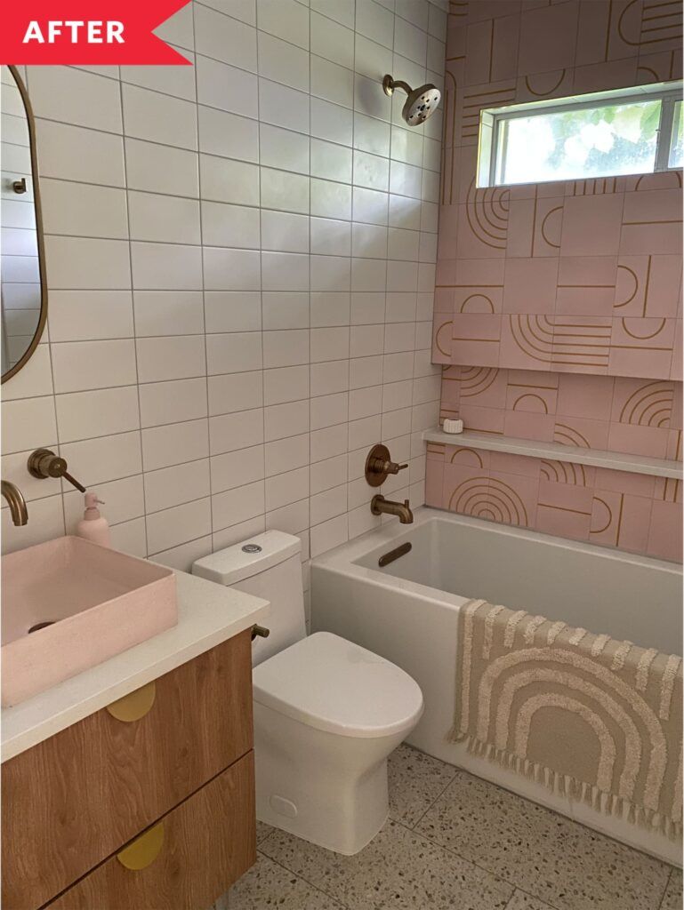 Apartment Therapy After Bathroom Pink