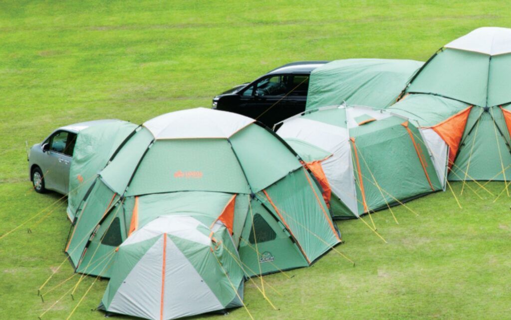 Decagon tent castle modular system massive