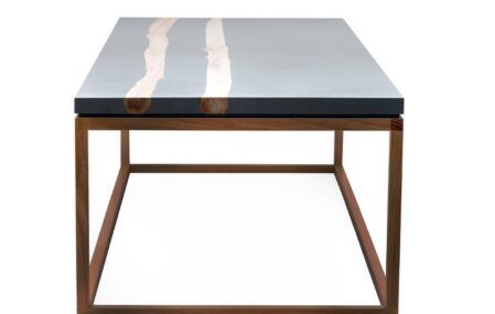 Wood and resin table by MTH