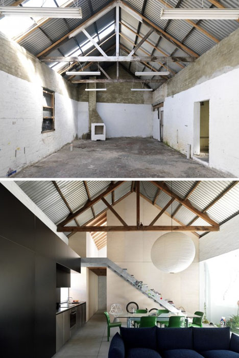 800 Square-Foot House Built Inside an 1800s Sydney Shed ...