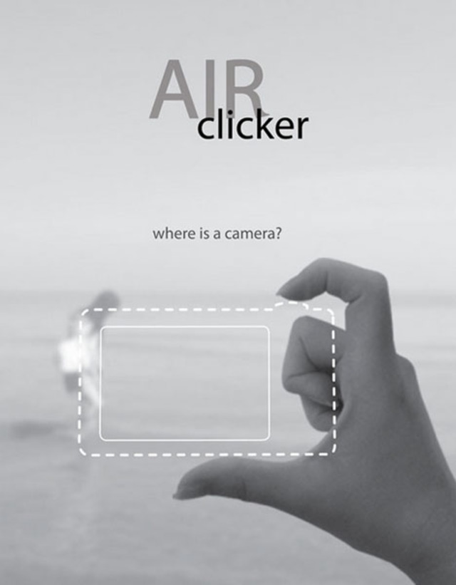 Air Clicker invisible camera