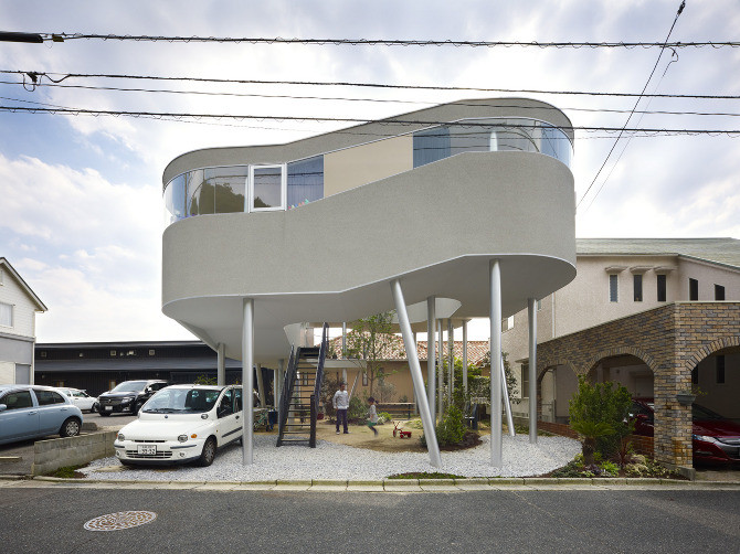Spiral home in Japan Toda