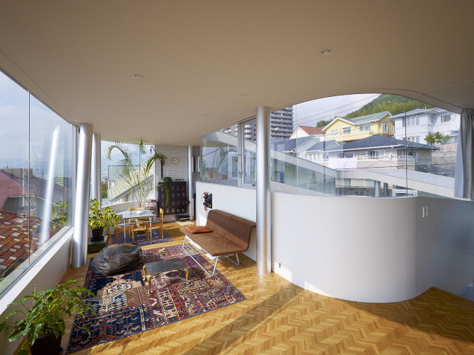 Spiral home in Japan living