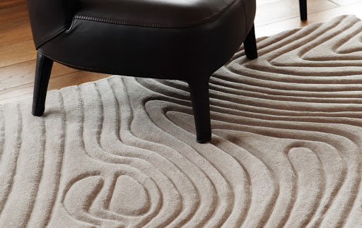 Tactile textured rug design