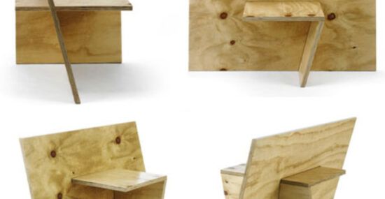 Minimalist plywood furniture design
