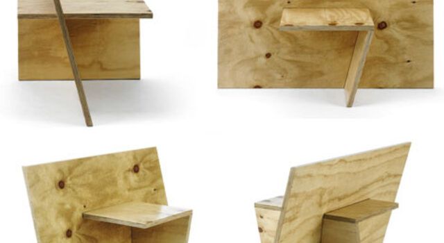 Minimalist plywood furniture design