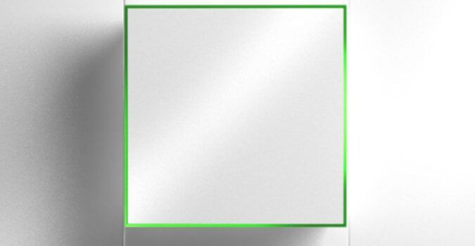 Invisible wall mounted bathroom fan front