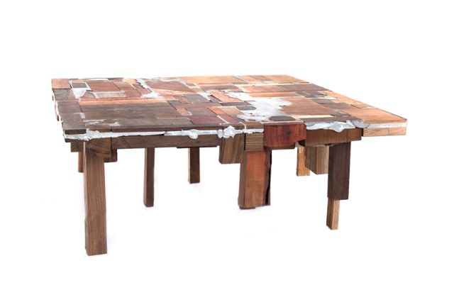 Scrap wood furniture table