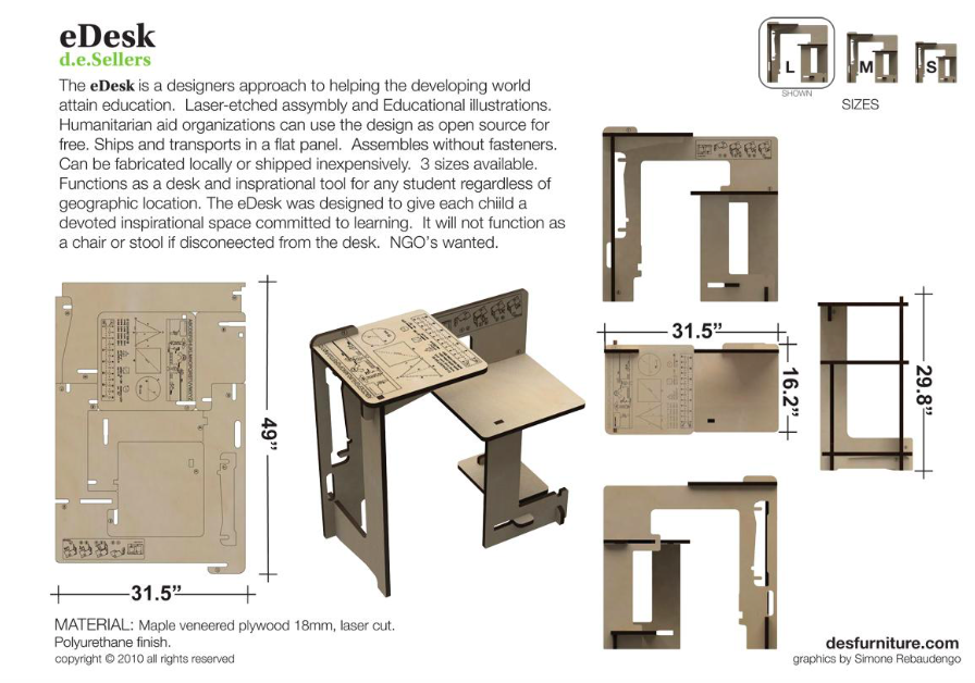 flat pack table design