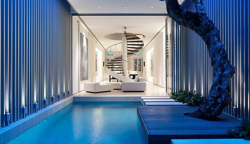 modern renovation in Singapore pool