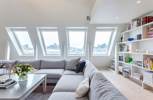 Small Airy Stockholm Attic Apartment Designs Ideas On Dornob