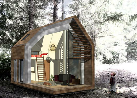 dwelle: tiny prefab a-frame house designs & ideas on dornob