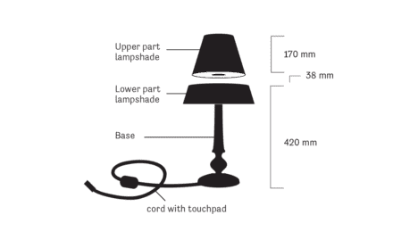 Crealev silhouette lamp diagram