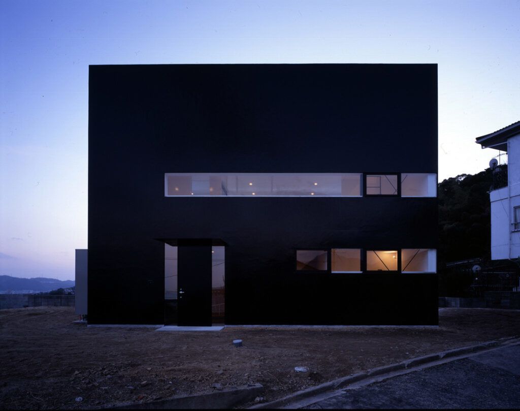 House in Otake Passive Solar rear