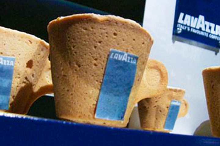 Edible cookie cup for Lavazza crunchy'