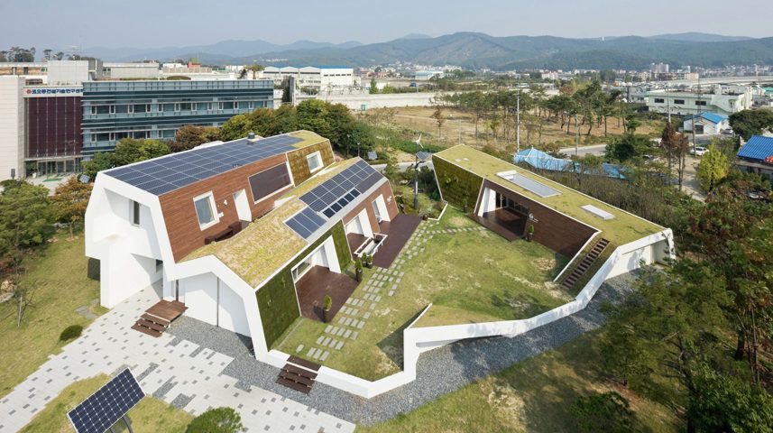 Green Roof Home from Above