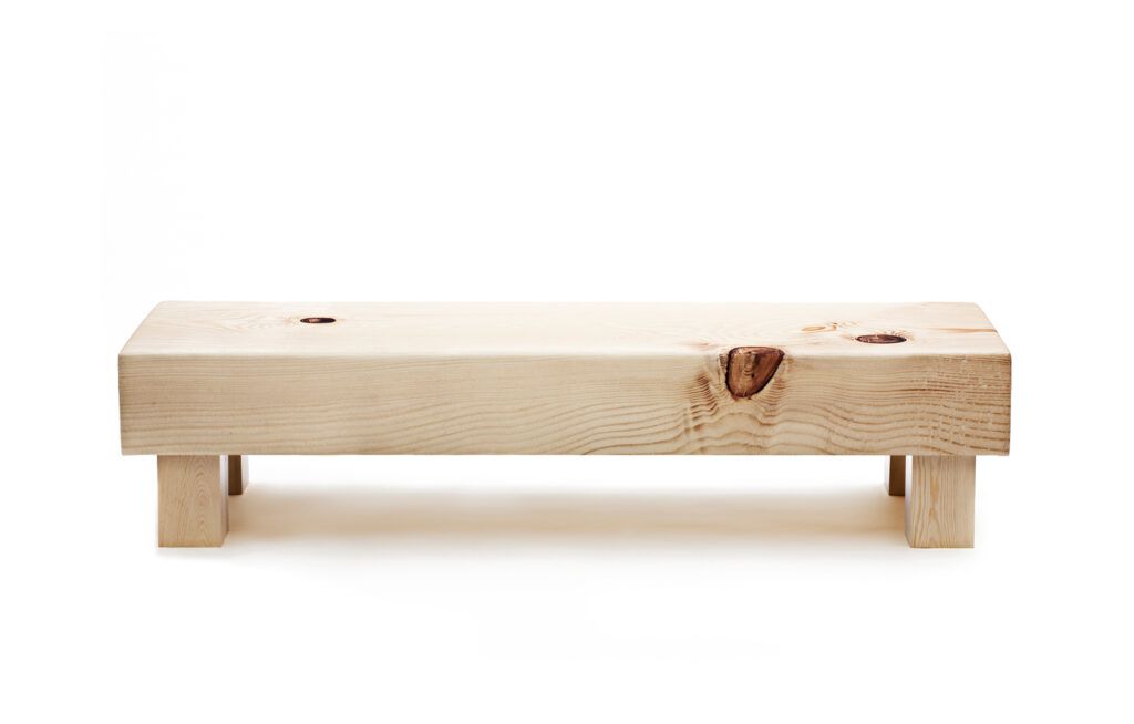 Front Design Soft Wood Sofa bench