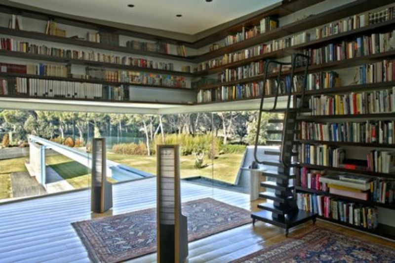built-in bookshelves inspiration entire wall
