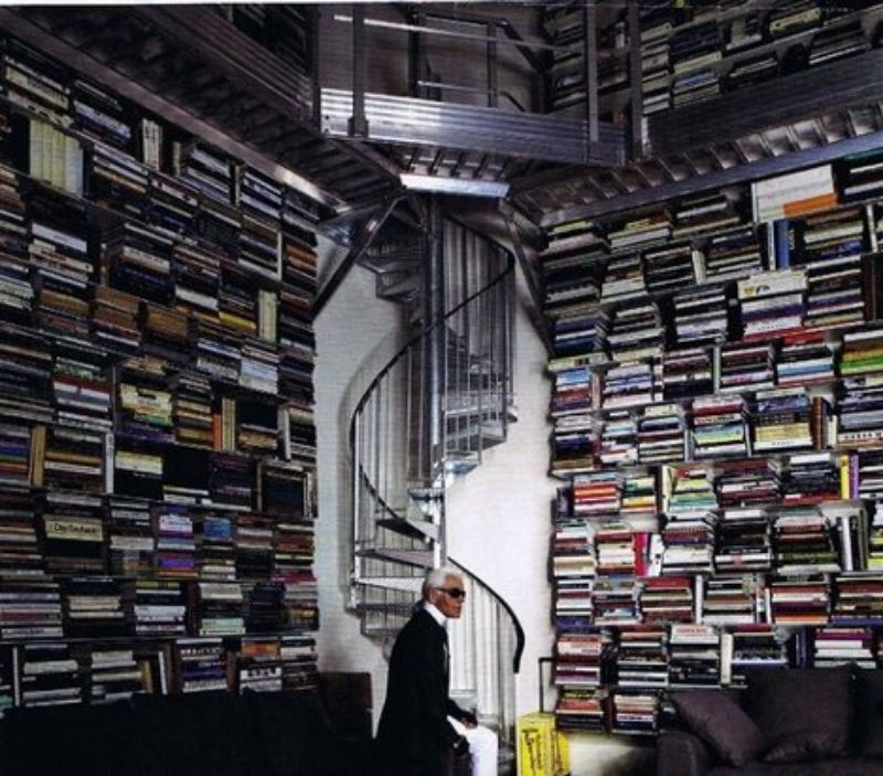 built-in bookshelves inspiration spiral staircase