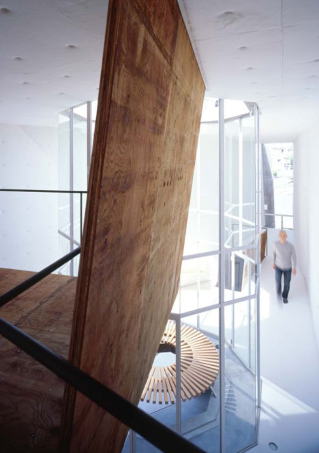 house s suga atelier wood mezzanine