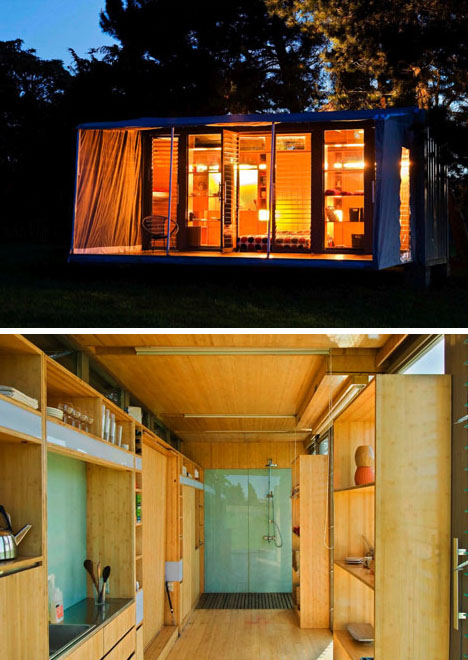 Green Shipping Container Home Designs Fold Out Shipping Container Home Designs Ideas on Dornob