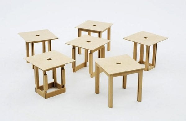 Cube stool set