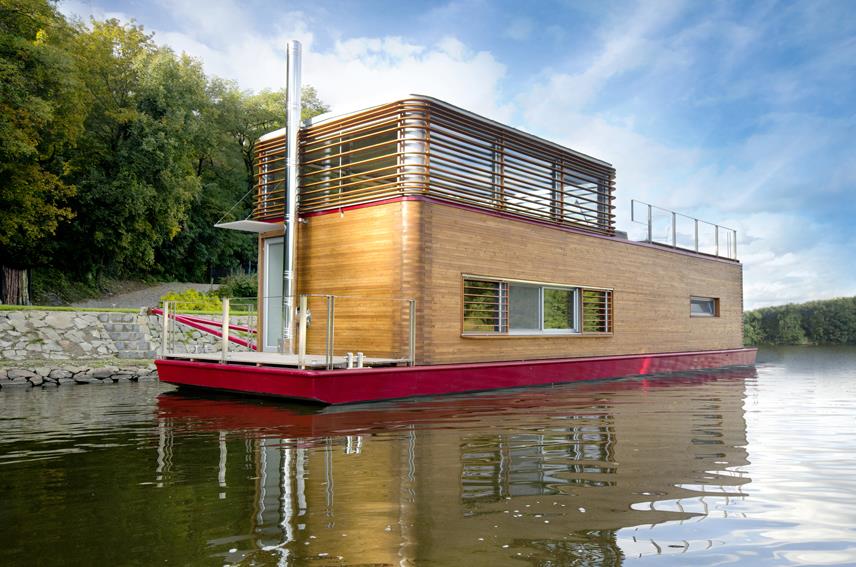 thesayboat modern houseboat design