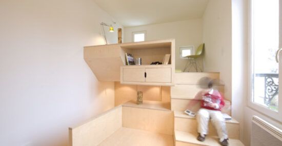 Plywood room for teen