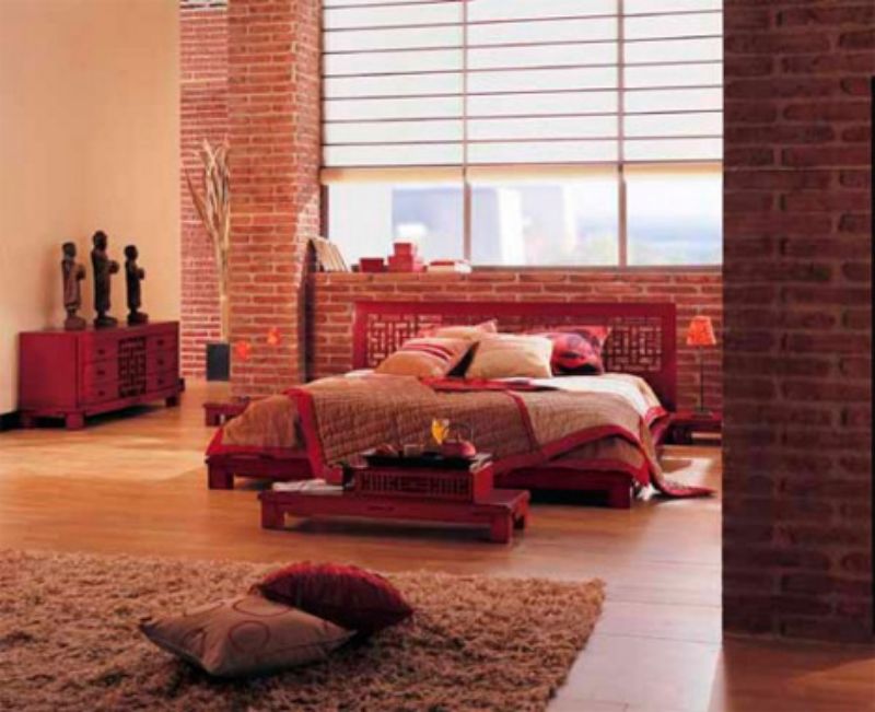 Asian rooms dramatic chinese red