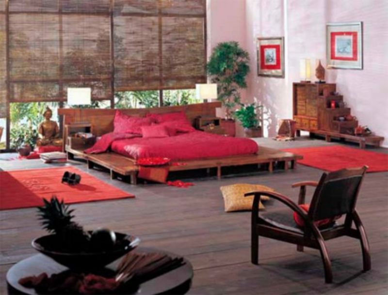 Asian interiors bedroom