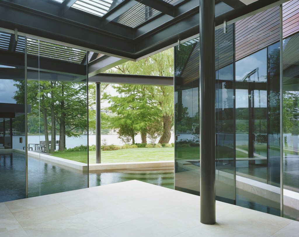 Lake austin modern luxury home glass