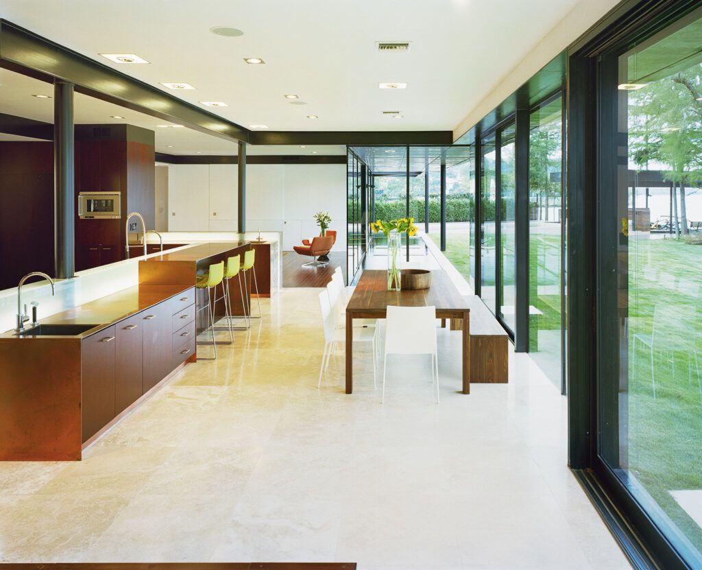 Lake austin modern luxury home kitchen