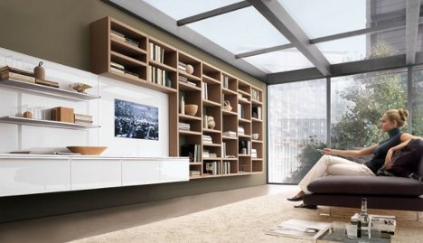 10 Gorgeous Wall Mounted Bookcases, Bookcase Wall Unit