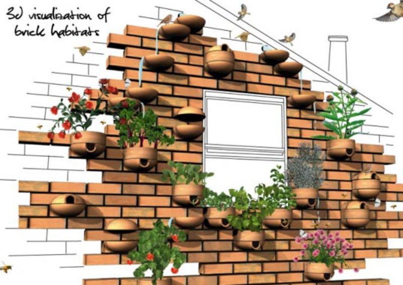 Brick Habitats host wildlife in urban places