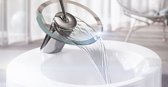 HANSAMURANO round glass faucet