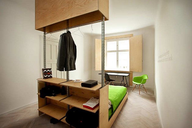 Fun minimalist hotel design