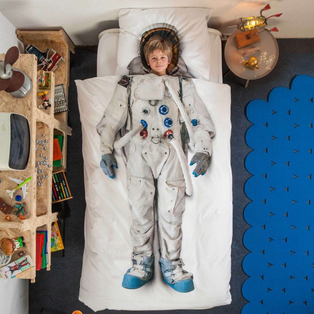 Snurk Bedding Dream Big astronaut